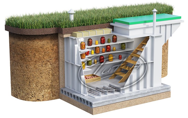Plastikinio rūsio „Agronomas“ schema