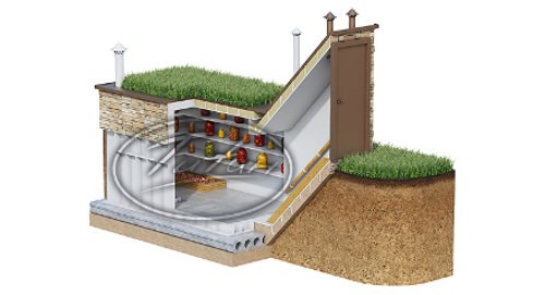 Plastikinis rūsys „Sodietis“ su vertikaliu įėjimu