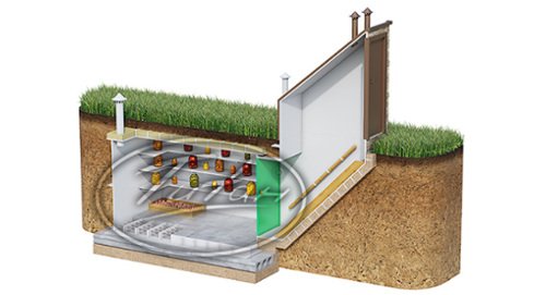 Įkasamas plastikinis rūsys „Ūkininkas“